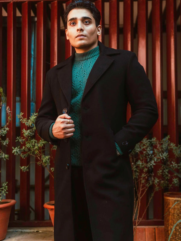 Men Ankle Length Long Trench Coat