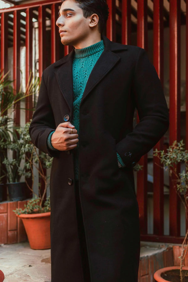 Men Ankle Length Long Trench Coat