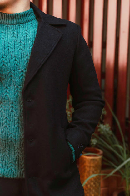 Men Ankle Length Long Trench Coat