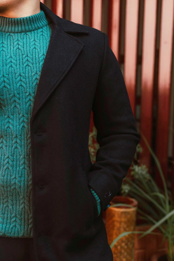 Men Ankle Length Long Trench Coat