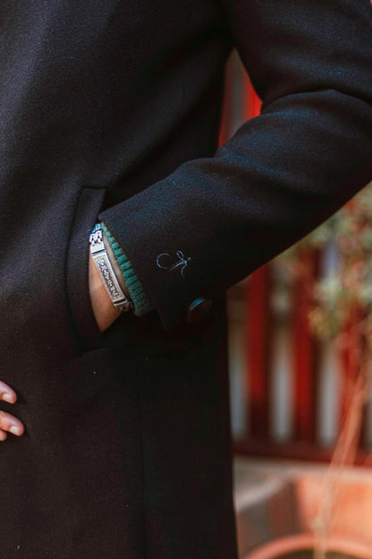 Men Ankle Length Long Trench Coat