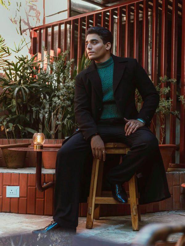 Men Ankle Length Long Trench Coat