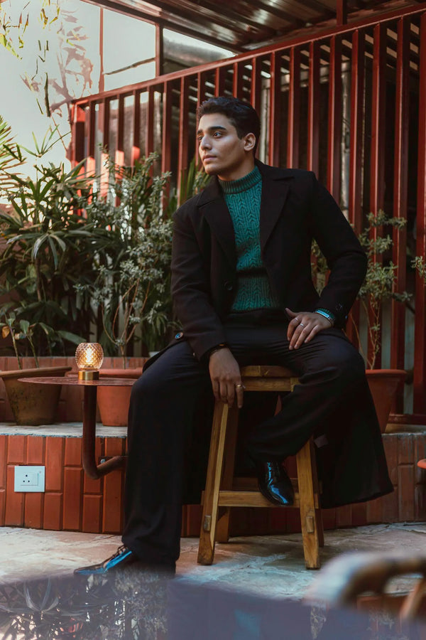 Men Ankle Length Long Trench Coat