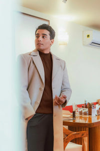 Men Ankle Length Long Trench Coat