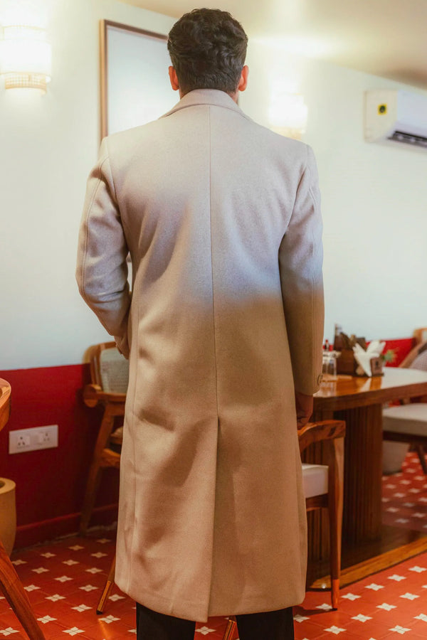 Men Ankle Length Long Trench Coat