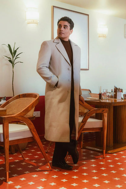 Men Ankle Length Long Trench Coat