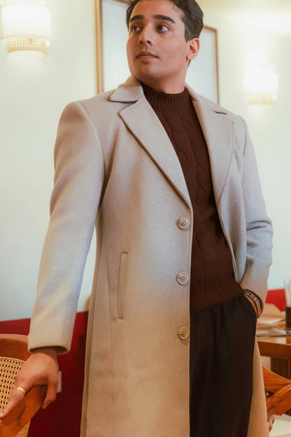 Men Ankle Length Long Trench Coat