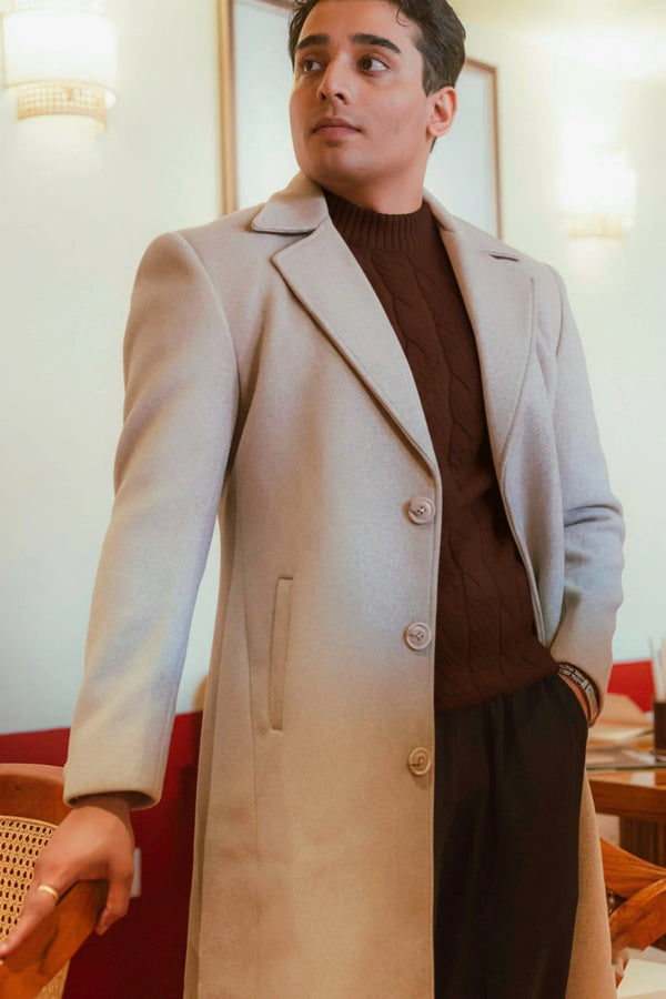 Men Ankle Length Long Trench Coat