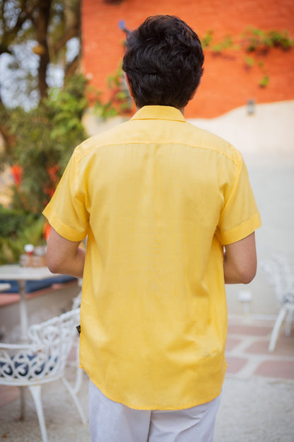 Softest Yellow Slim Fit Unisex Modal Shirt