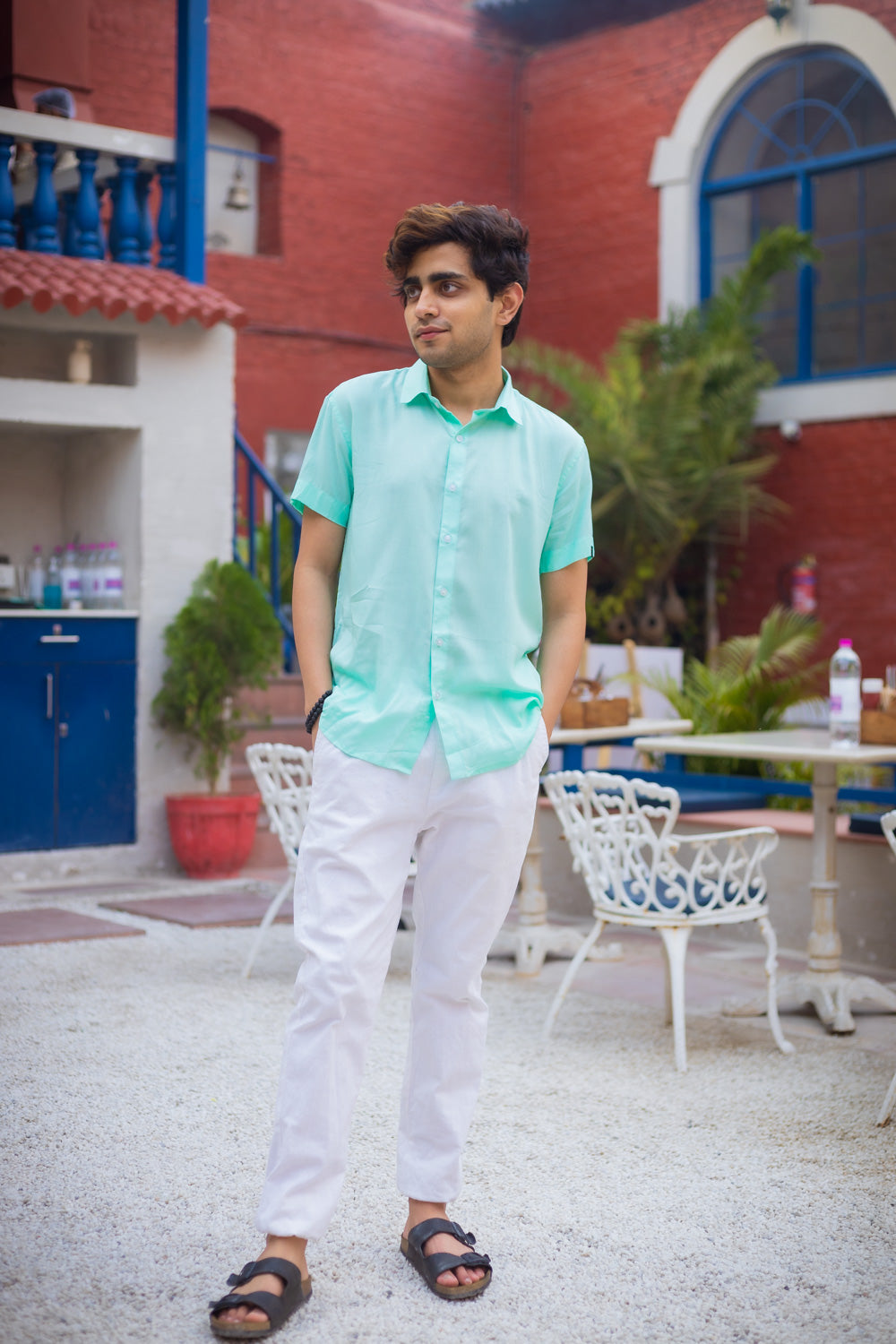 Softest Sea Green Slim Fit Unisex Modal Shirt