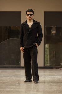 Men Double Breasted Short Coat