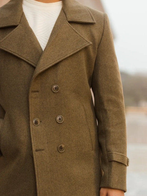 Men Double Breasted Short Coat