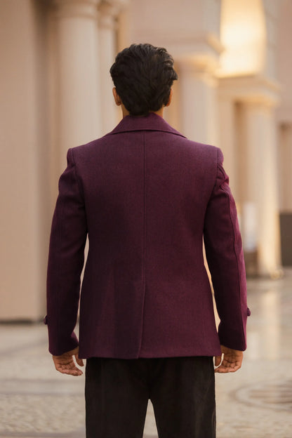 Men Double Breasted Short Coat