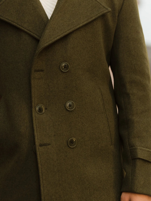 Men Double Breasted Short Coat