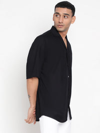 Oversized Cuban Collar Unisex Rayon Shirt