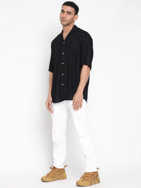 Oversized Cuban Collar Unisex Rayon Shirt