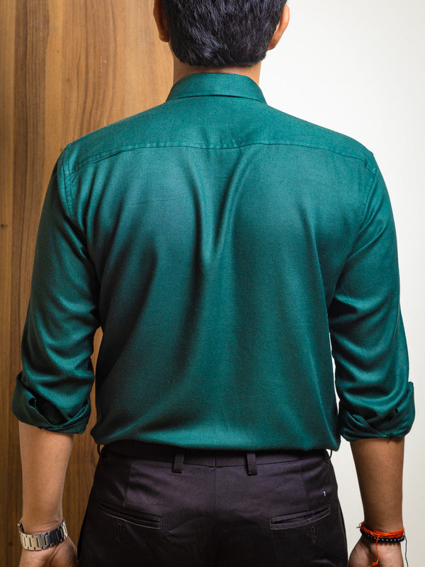 Solid Rayon Slim Fit Shirt