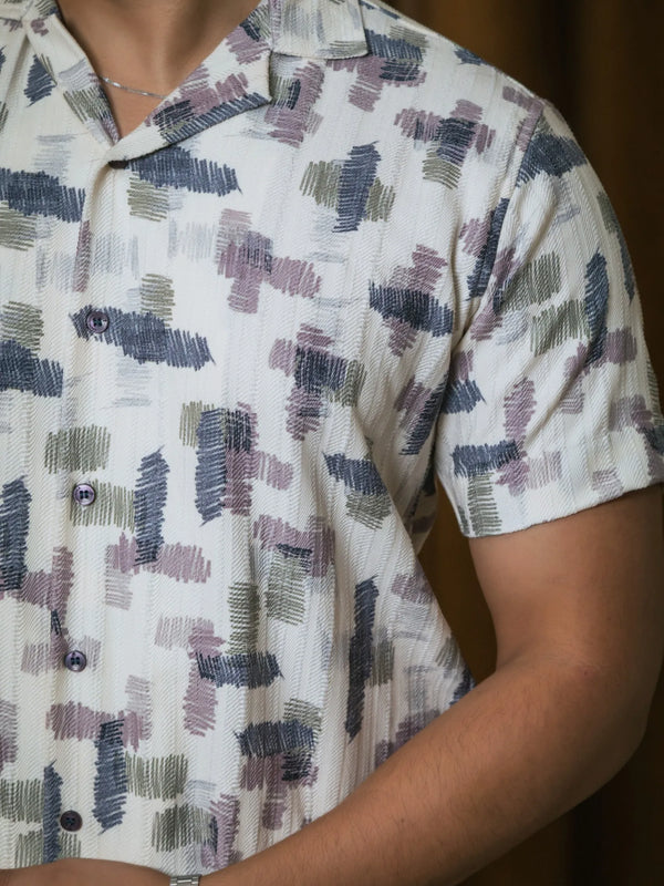 Quirky Printed Resort Wear Shirt