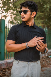 Luxury Knitted Polo T-shirt