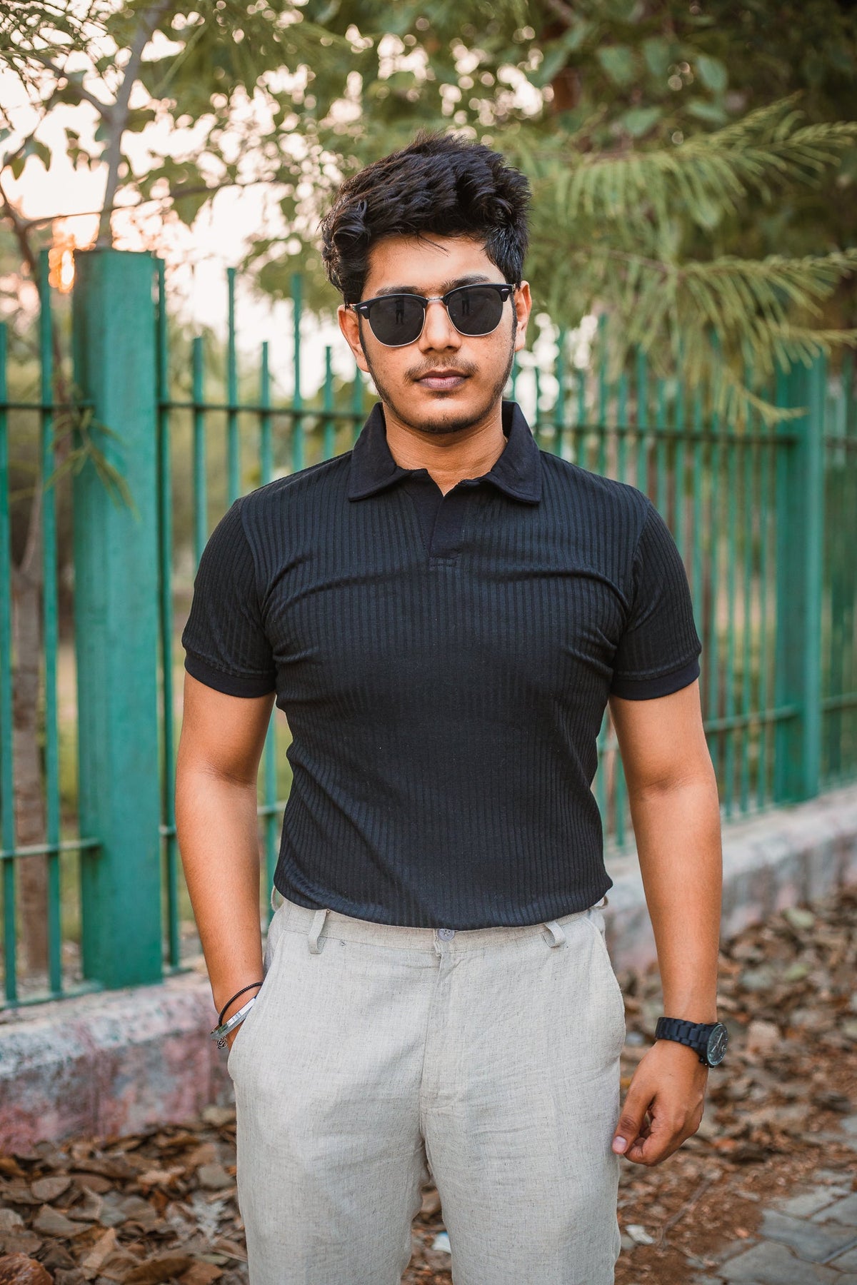 Luxury Knitted Polo T-shirt