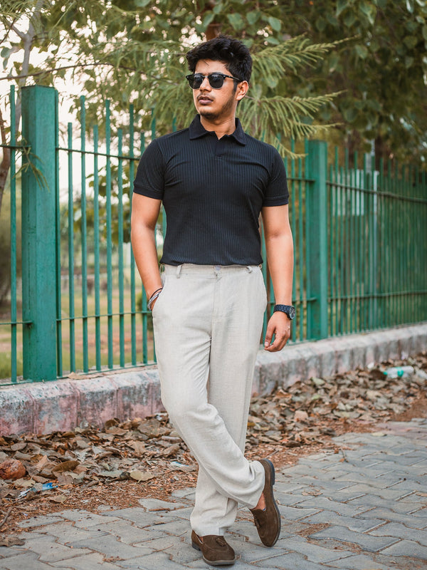 Luxury Knitted Polo T-shirt