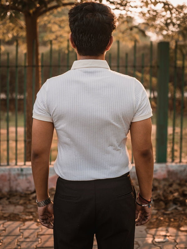 Luxury Knitted Polo T-shirt