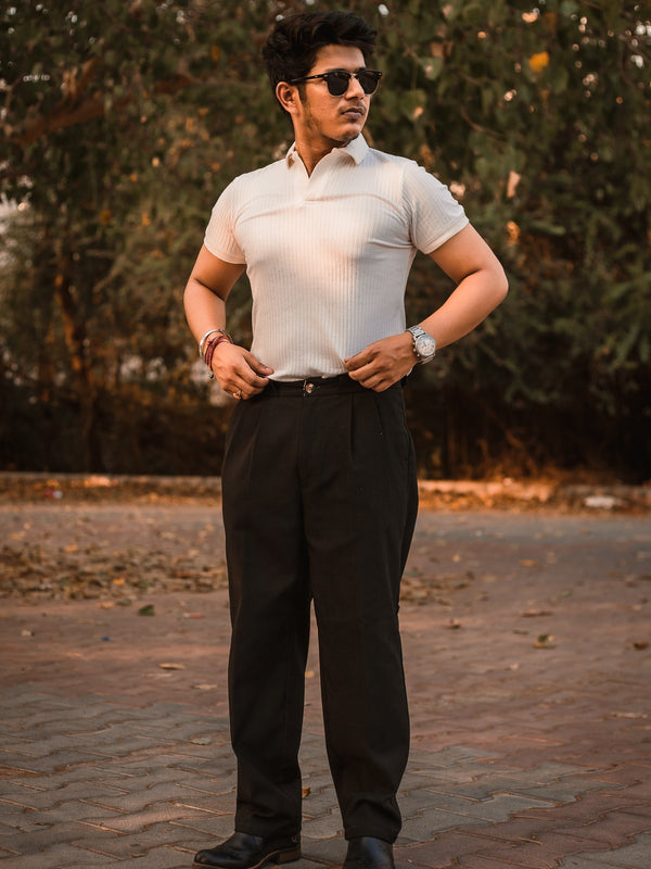 Luxury Knitted Polo T-shirt