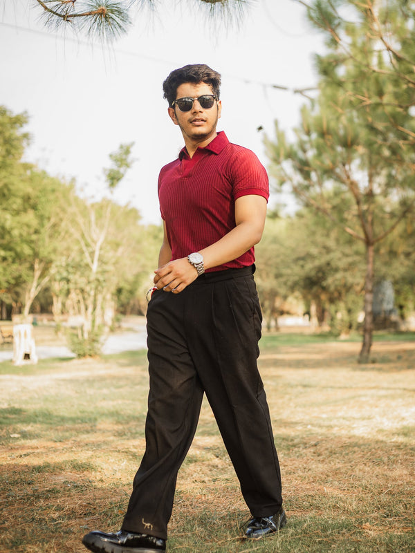 Luxury Knitted Polo T-shirt