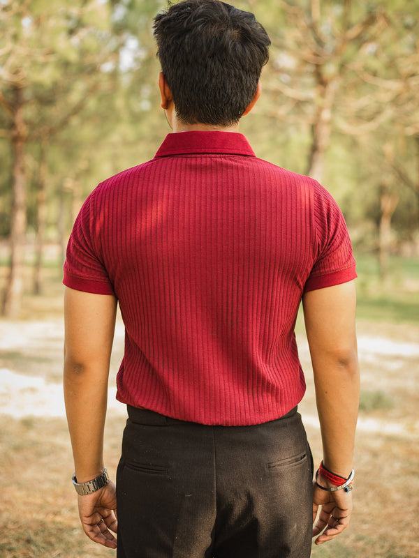 Luxury Knitted Polo T-shirt