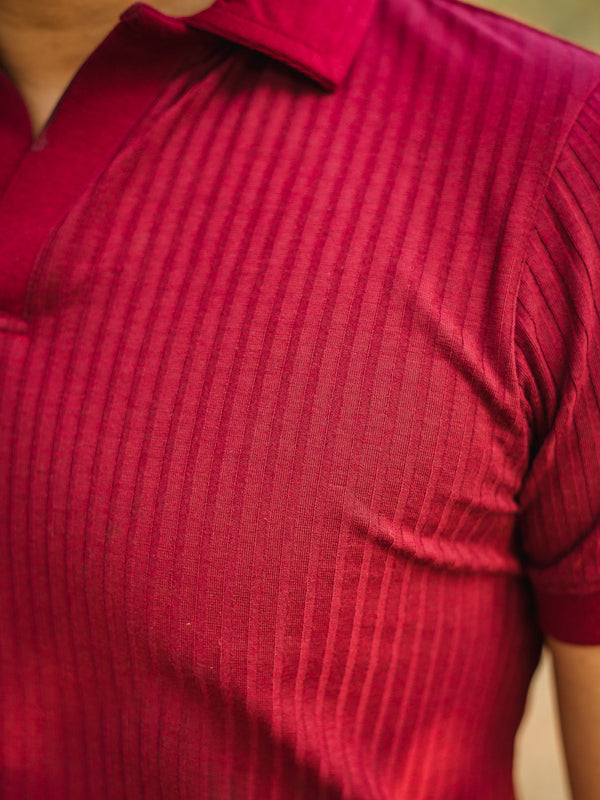 Luxury Knitted Polo T-shirt