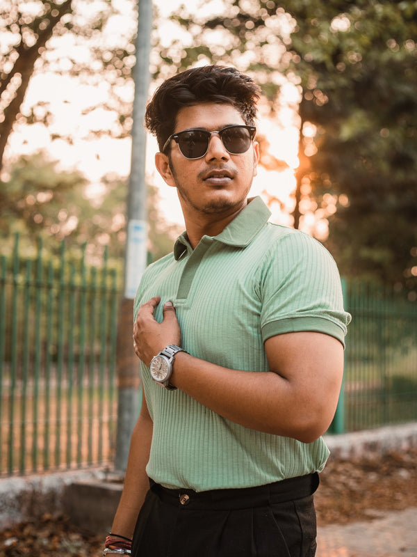 Luxury Knitted Polo T-shirt