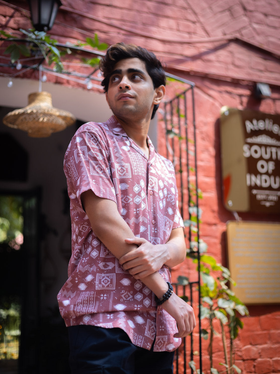 Tribal Printed Sustainable Rayon Unisex Shirt