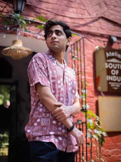 Tribal Printed Sustainable Rayon Unisex Shirt