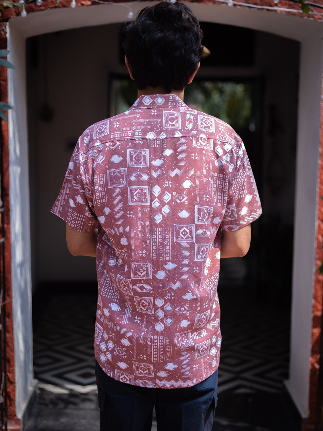 Tribal Printed Sustainable Rayon Unisex Shirt