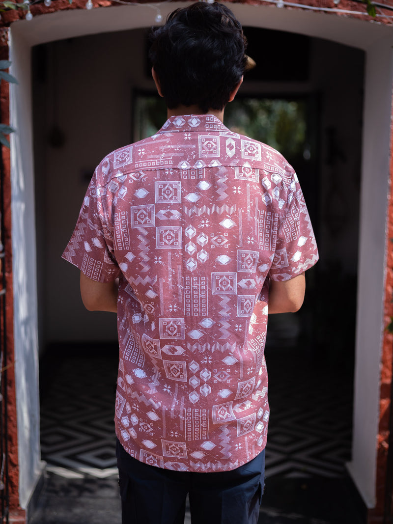 Tribal Printed Sustainable Rayon Unisex Shirt