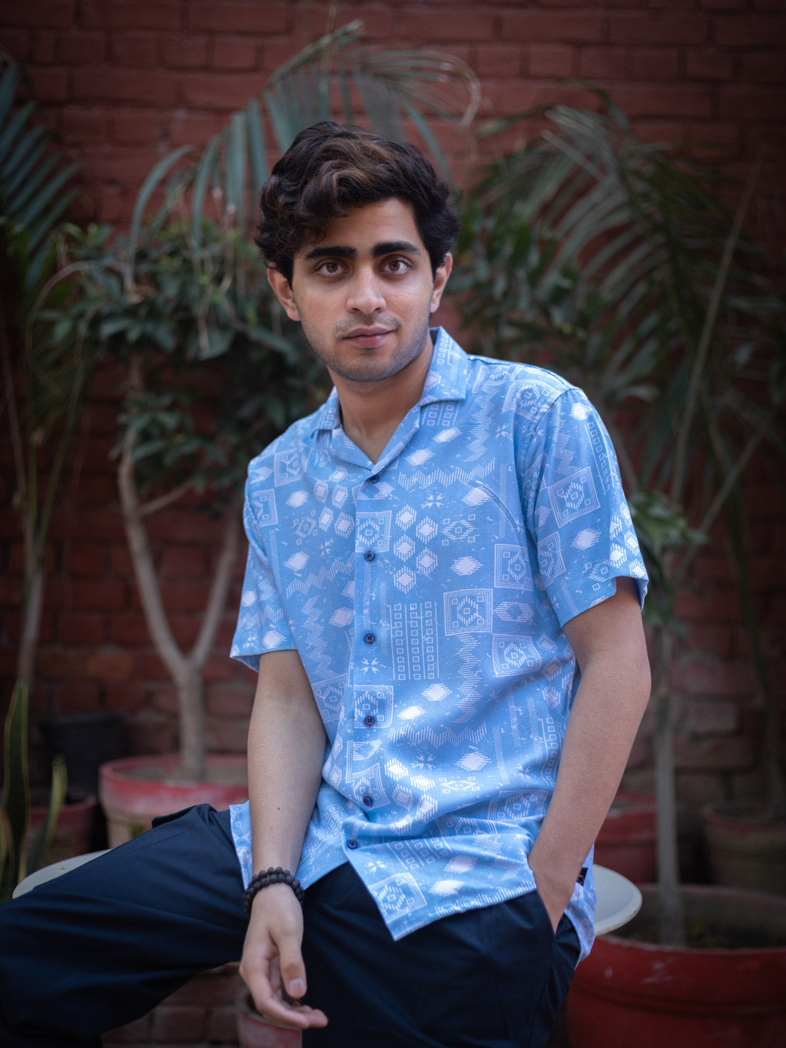 Tribal Printed Sustainable Rayon Unisex Shirt
