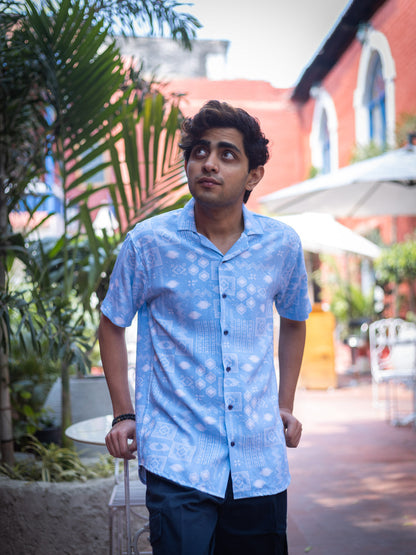 Tribal Printed Sustainable Rayon Unisex Shirt