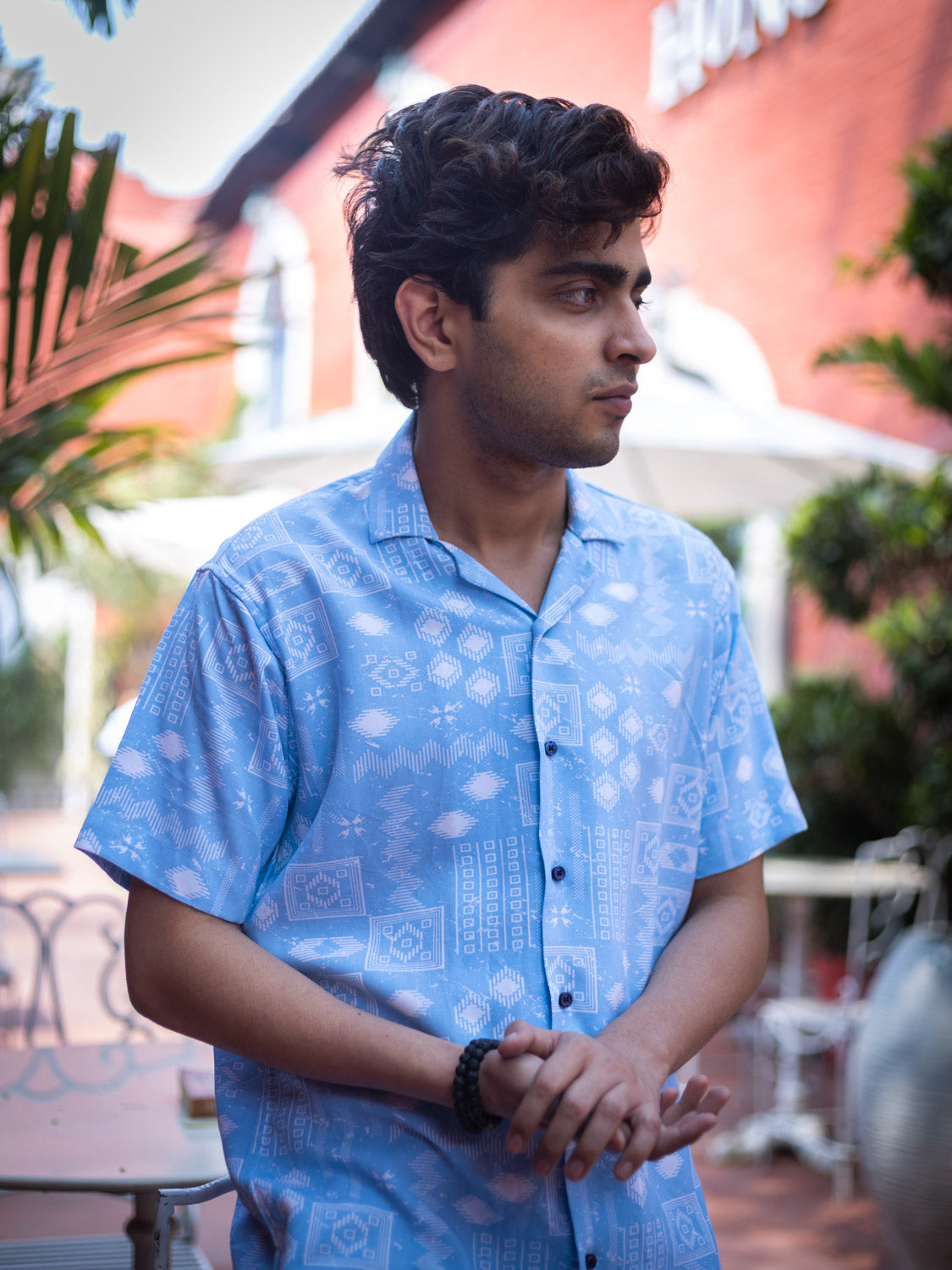 Tribal Printed Sustainable Rayon Unisex Shirt