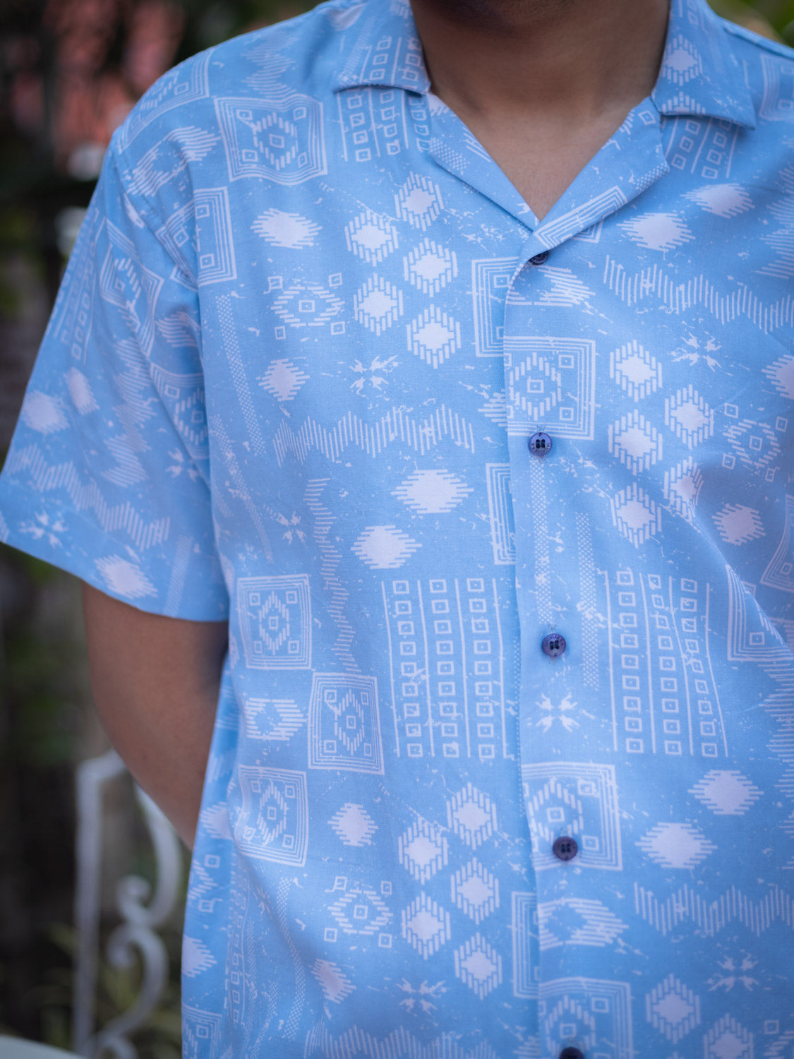 Tribal Printed Sustainable Rayon Unisex Shirt