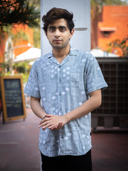 Tribal Printed Sustainable Rayon Unisex Shirt