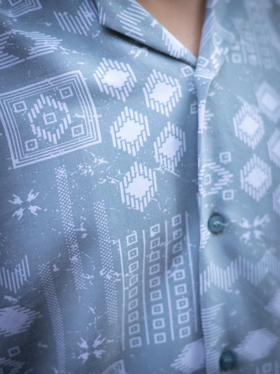 Tribal Printed Sustainable Rayon Unisex Shirt