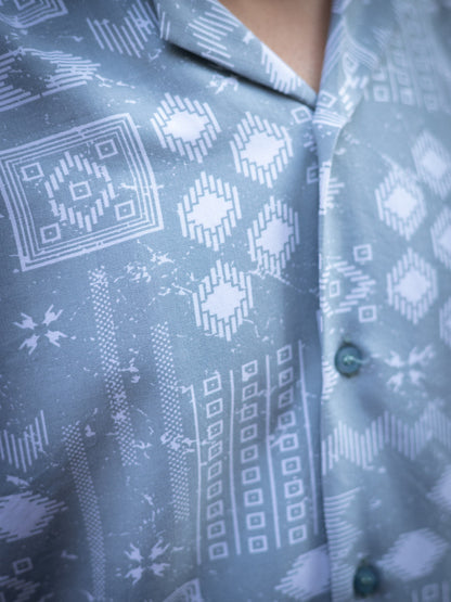 Tribal Printed Sustainable Rayon Unisex Shirt