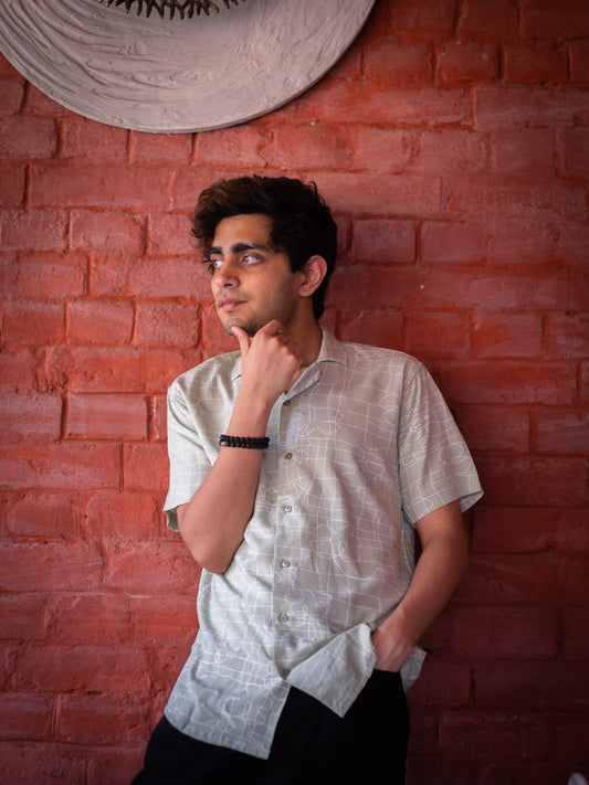 Abstract Printed Sustainable Rayon Unisex Shirt