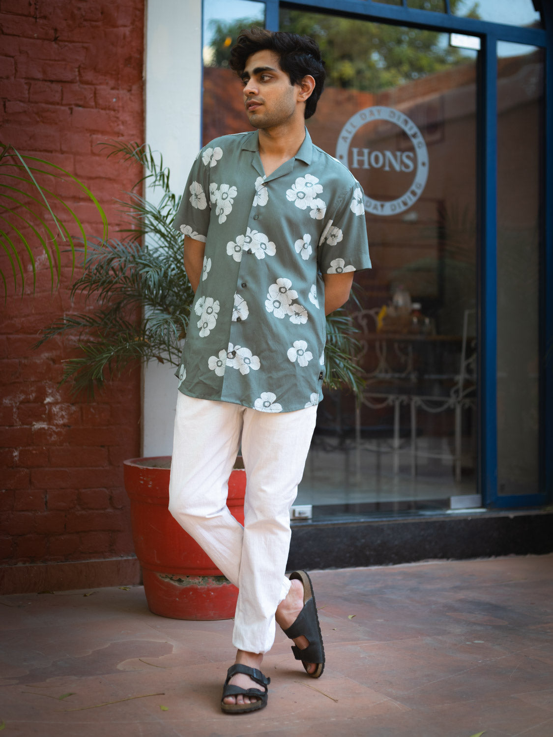 Floral Printed Sustainable Rayon Unisex Shirt