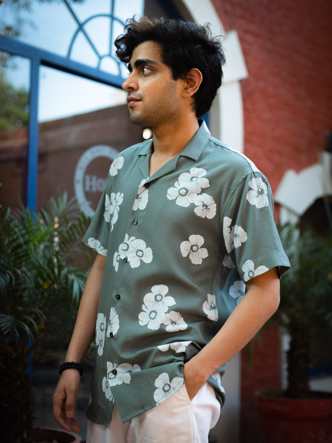 Floral Printed Sustainable Rayon Unisex Shirt