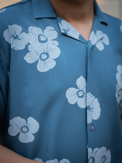 Floral Printed Sustainable Rayon Unisex Shirt