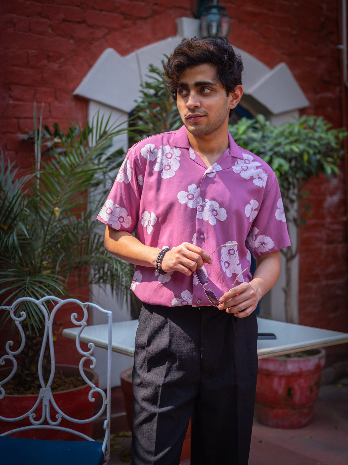 Floral Printed Sustainable Rayon Unisex Shirt