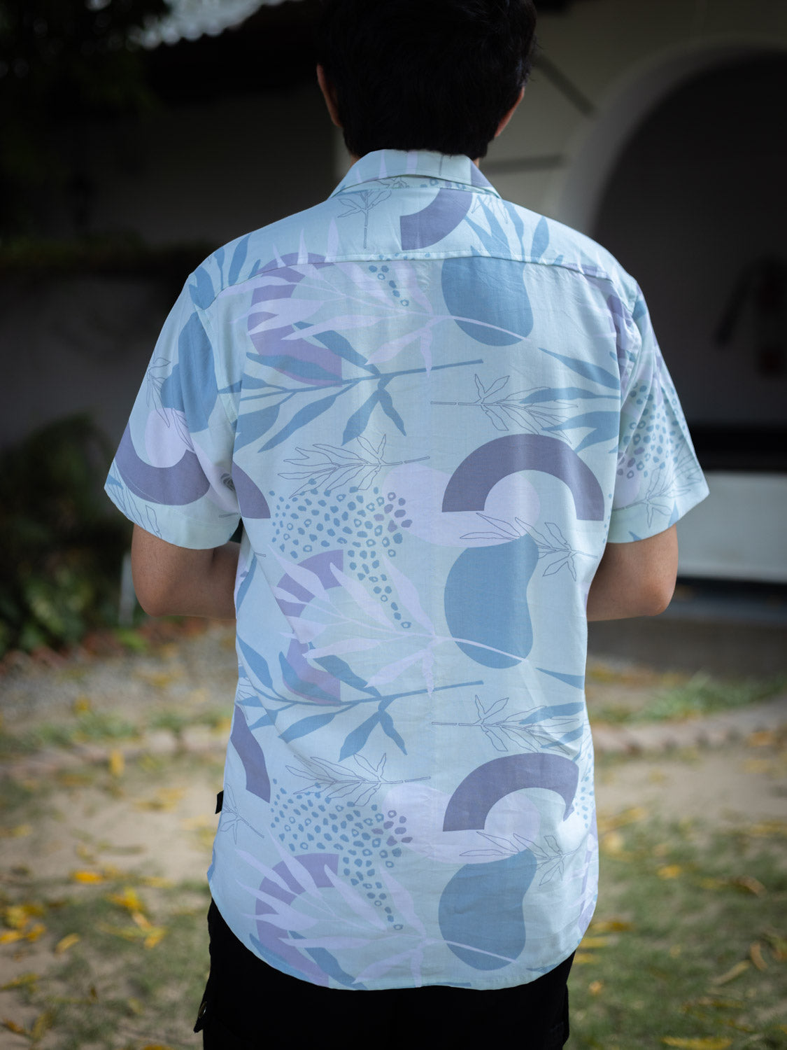 Abstract Floral Printed Sustainable Rayon Unisex Shirt