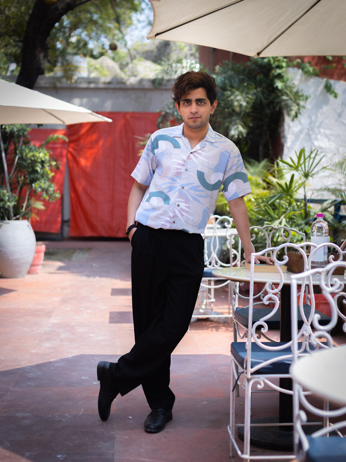 Abstract Floral Printed Sustainable Rayon Unisex Shirt