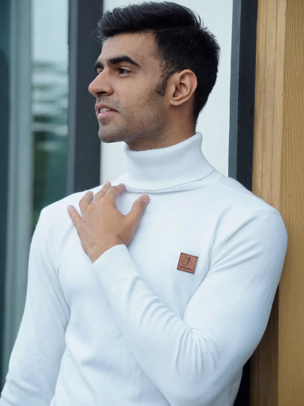Warm Wool Blend Turtle Neck Sweater